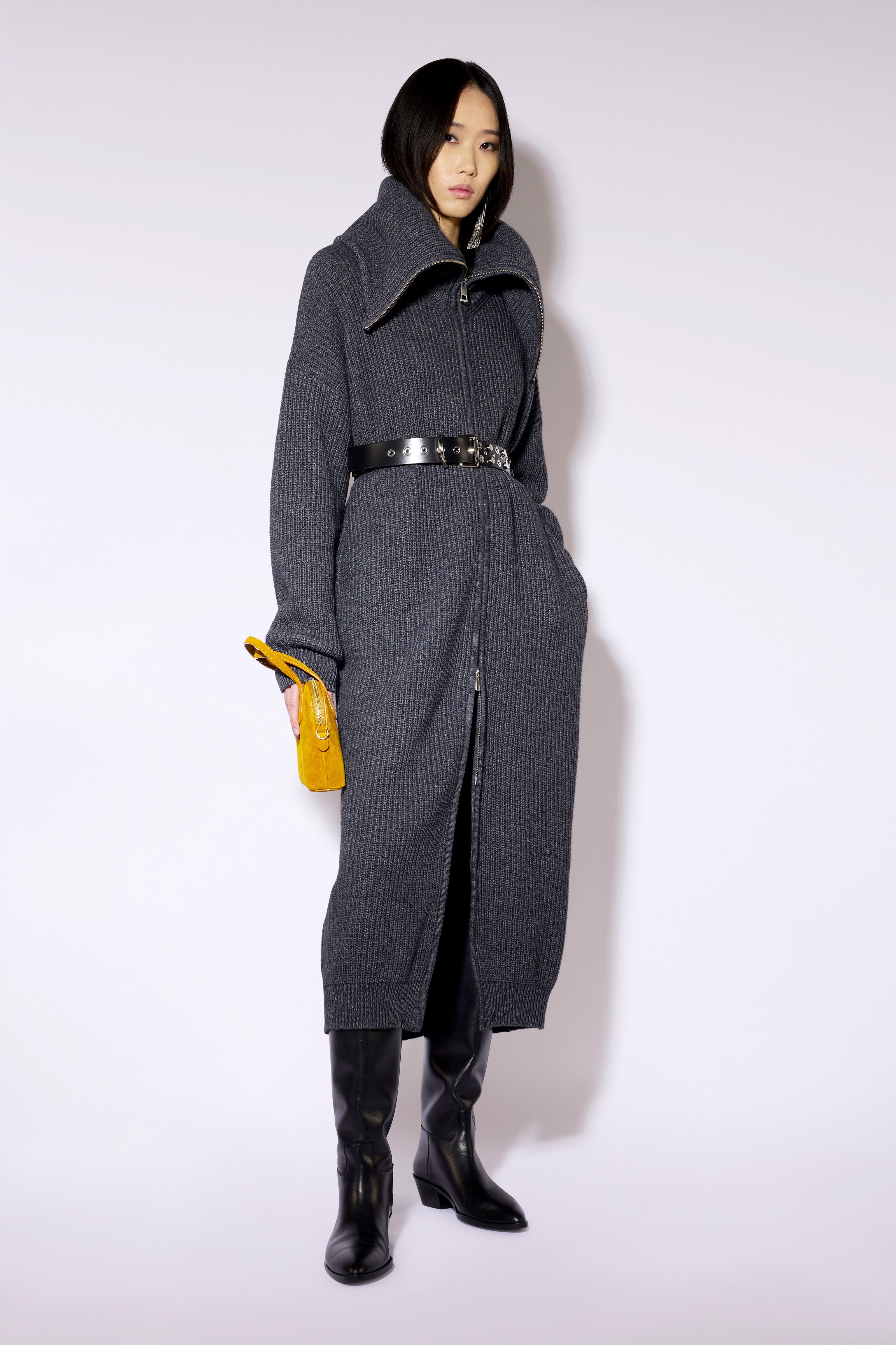Liviana Conti Gioele cardigan long cachemire anthracite