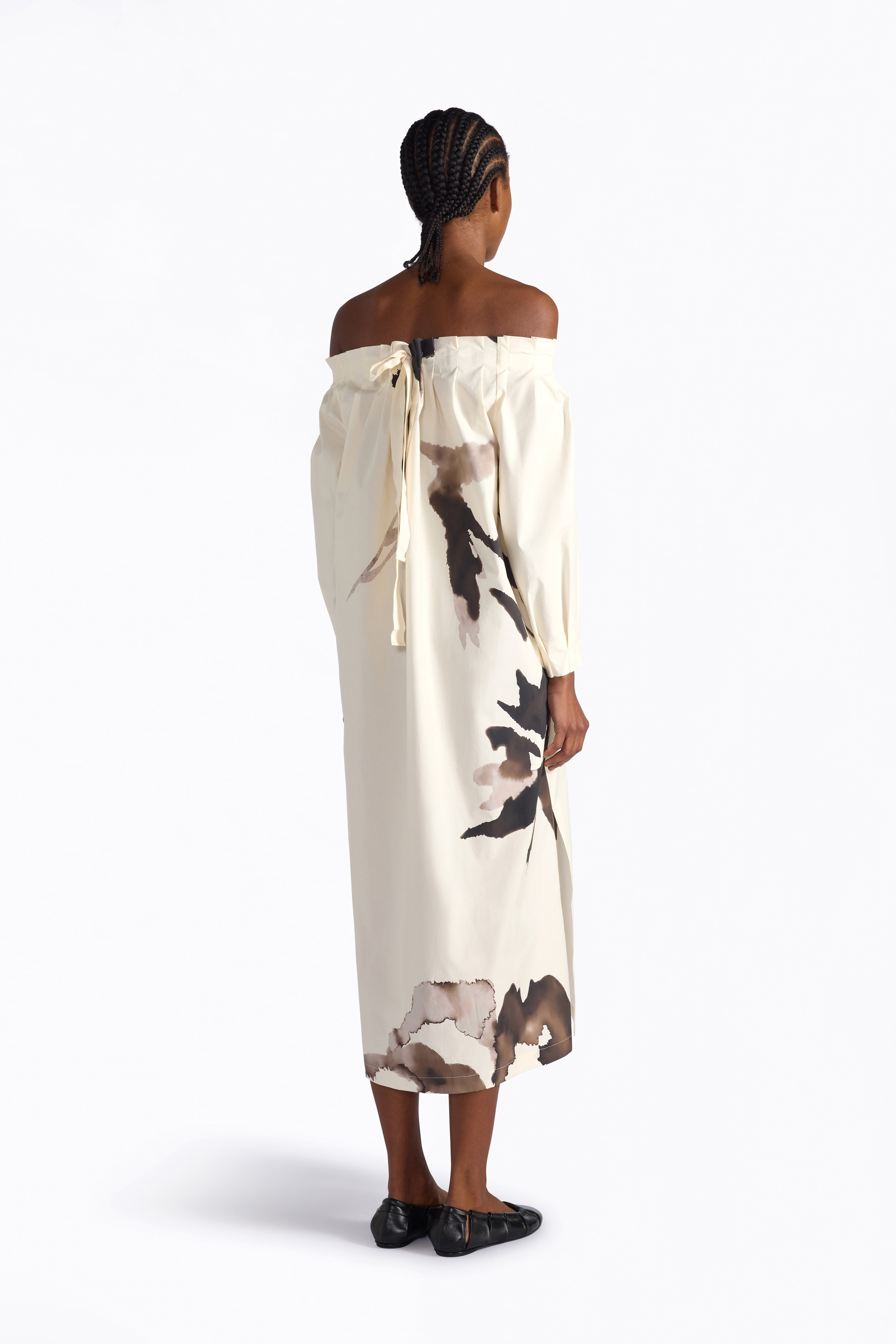Liviana Conti Evadne robe midi fleurie coton 38