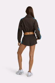 Oh Polly Woven Track Shorts short tissé Truffle poches