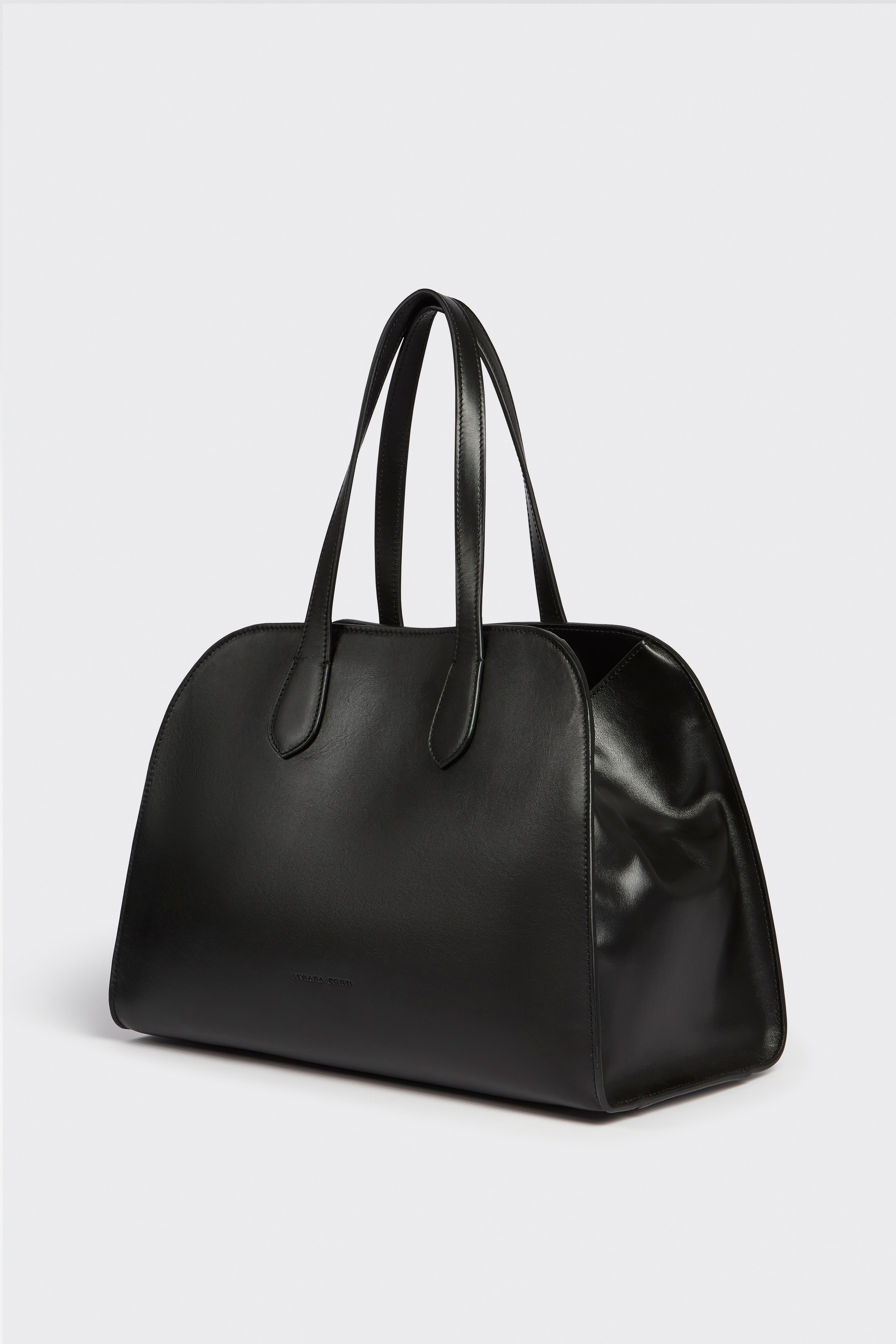 Liviana Conti Madison sac cuir noir veau lisse