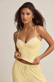Oh Polly Isalie caraco pyjama jaune pastel modal