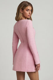 Oh Polly Dresses robe mini rose pâle Tacita structurée