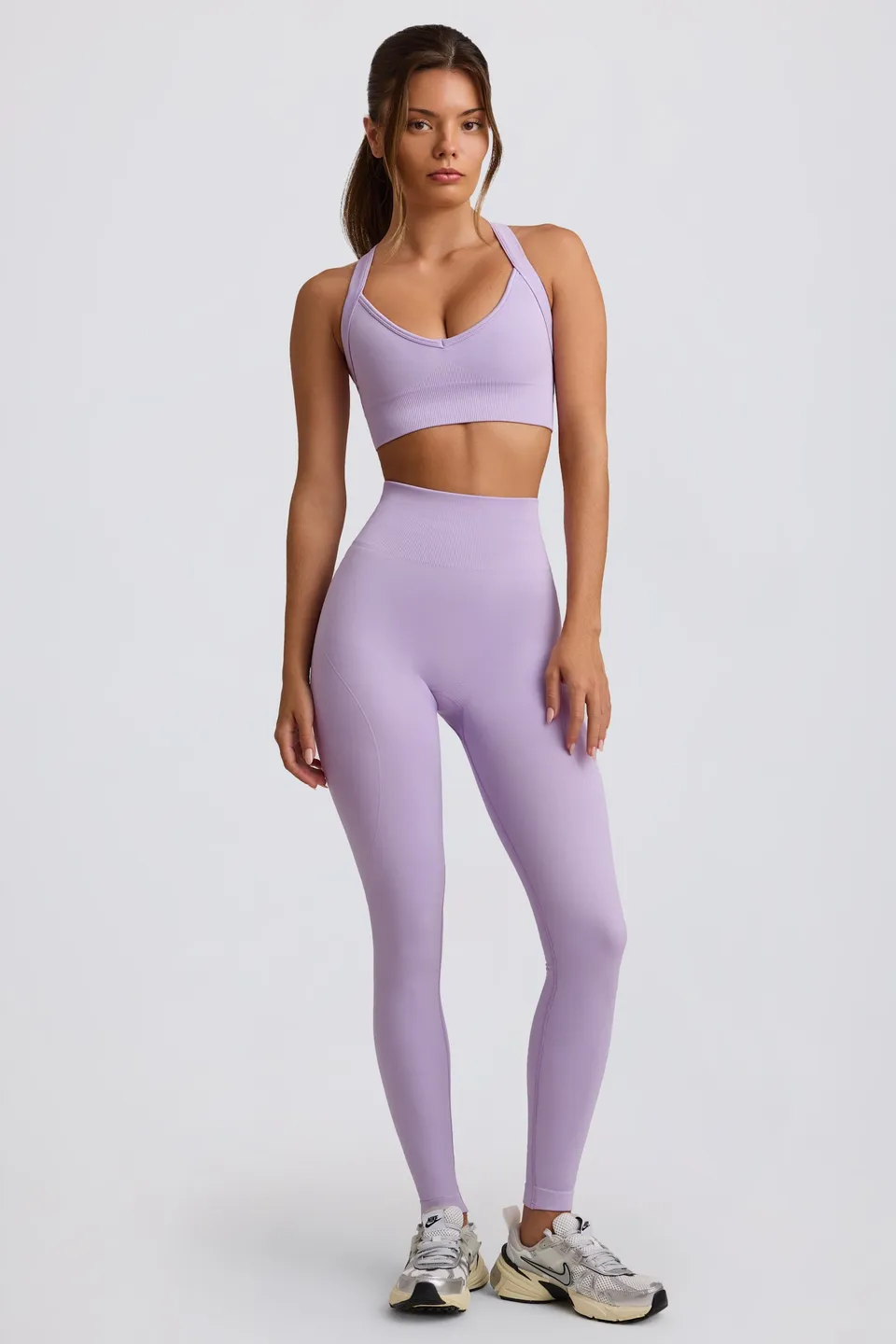 Oh Polly Super Sculpt Legging BT2434 Lavande Taille Haute