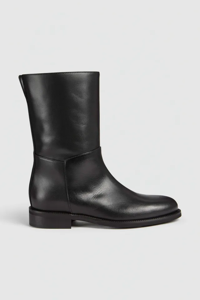 Liviana Conti Serena bottes biker noires cuir