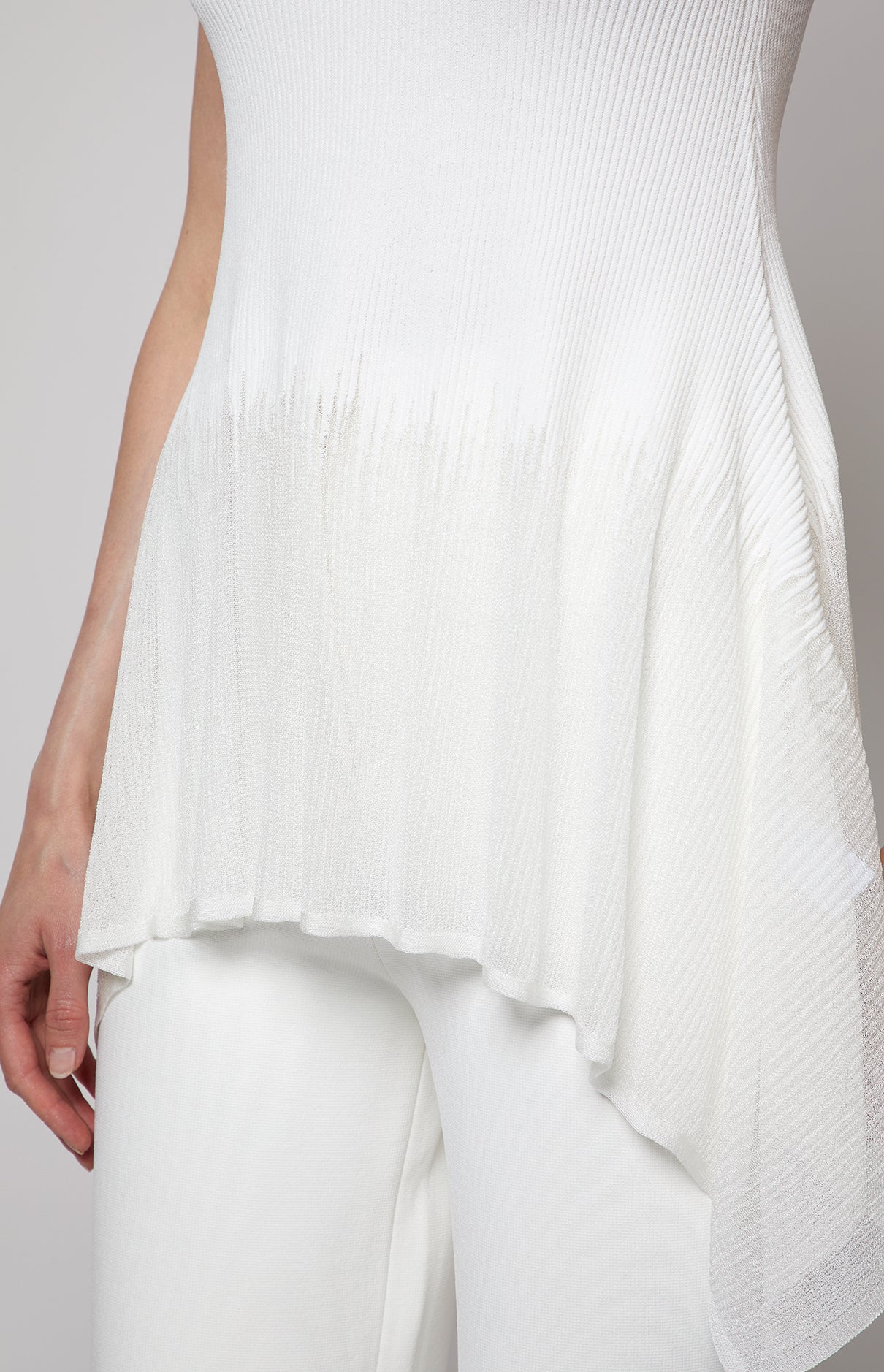 Prabal Gurung Peplum Shell débardeur ivoire viscose XS à XL