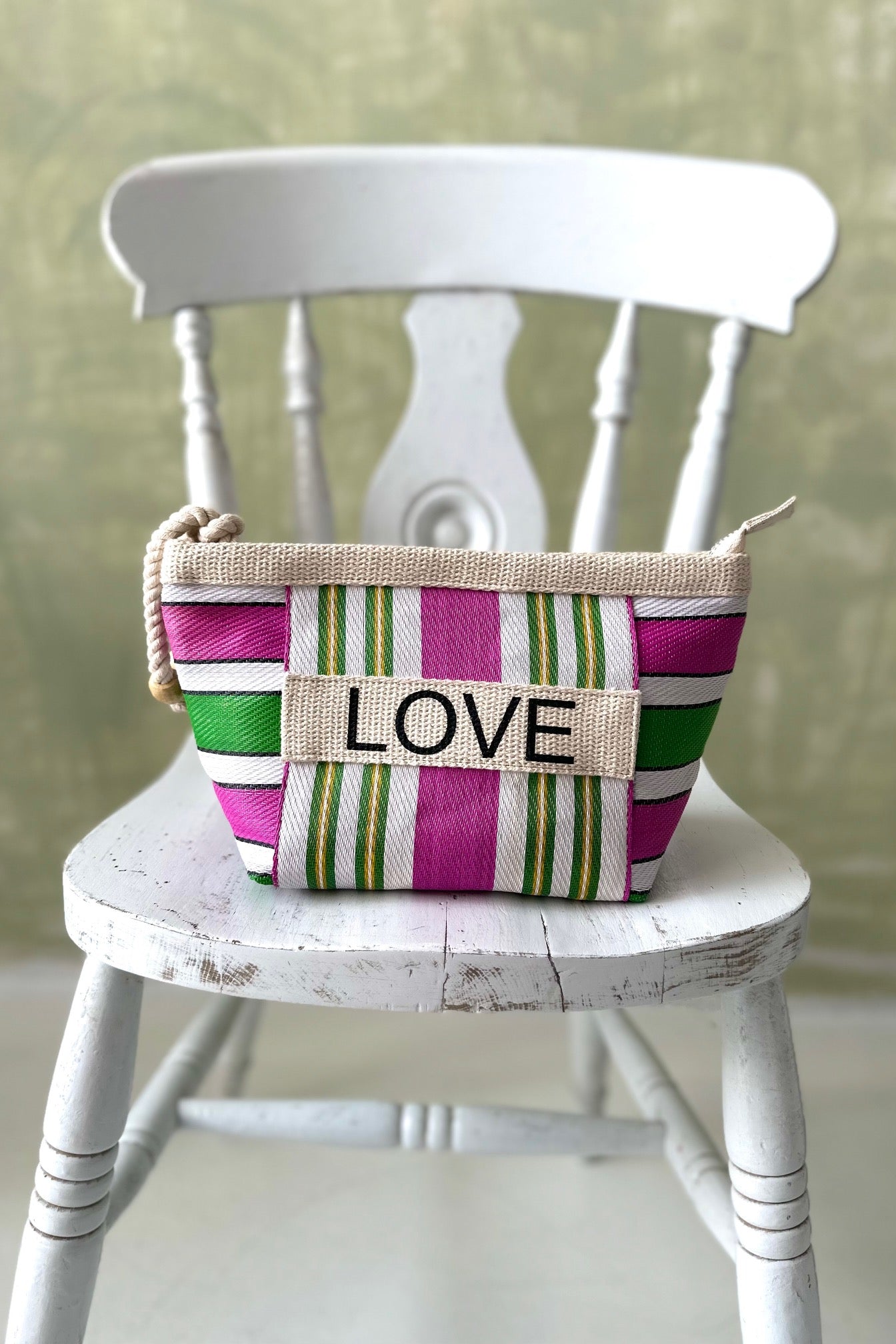 Chicosoleil Playa Love pochette rose nylon recyclé