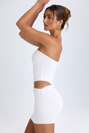 Oh Polly Damia Mini Robe Bandeau Blanche 10268