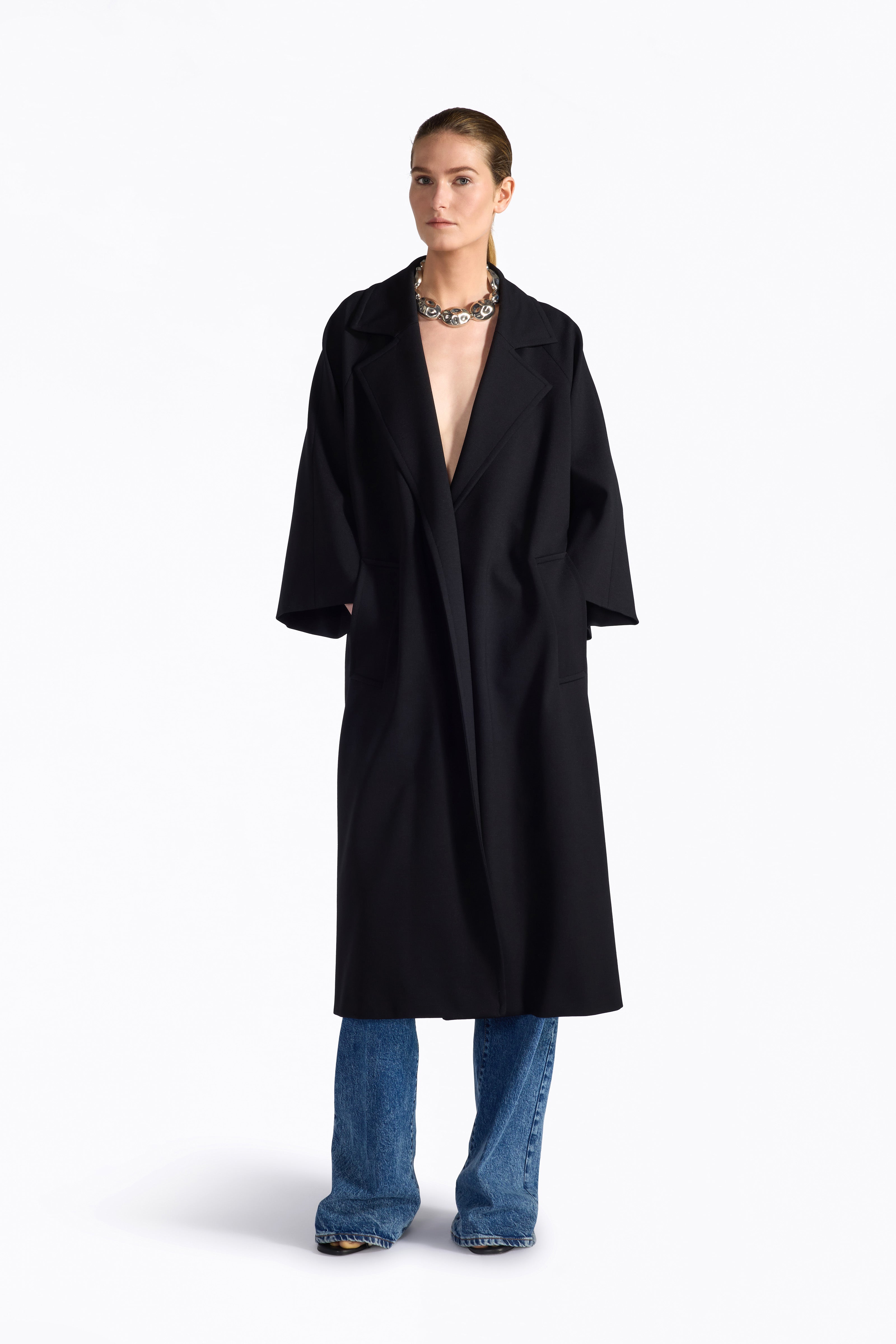 Liviana Conti Wayne trench noir ceinturé