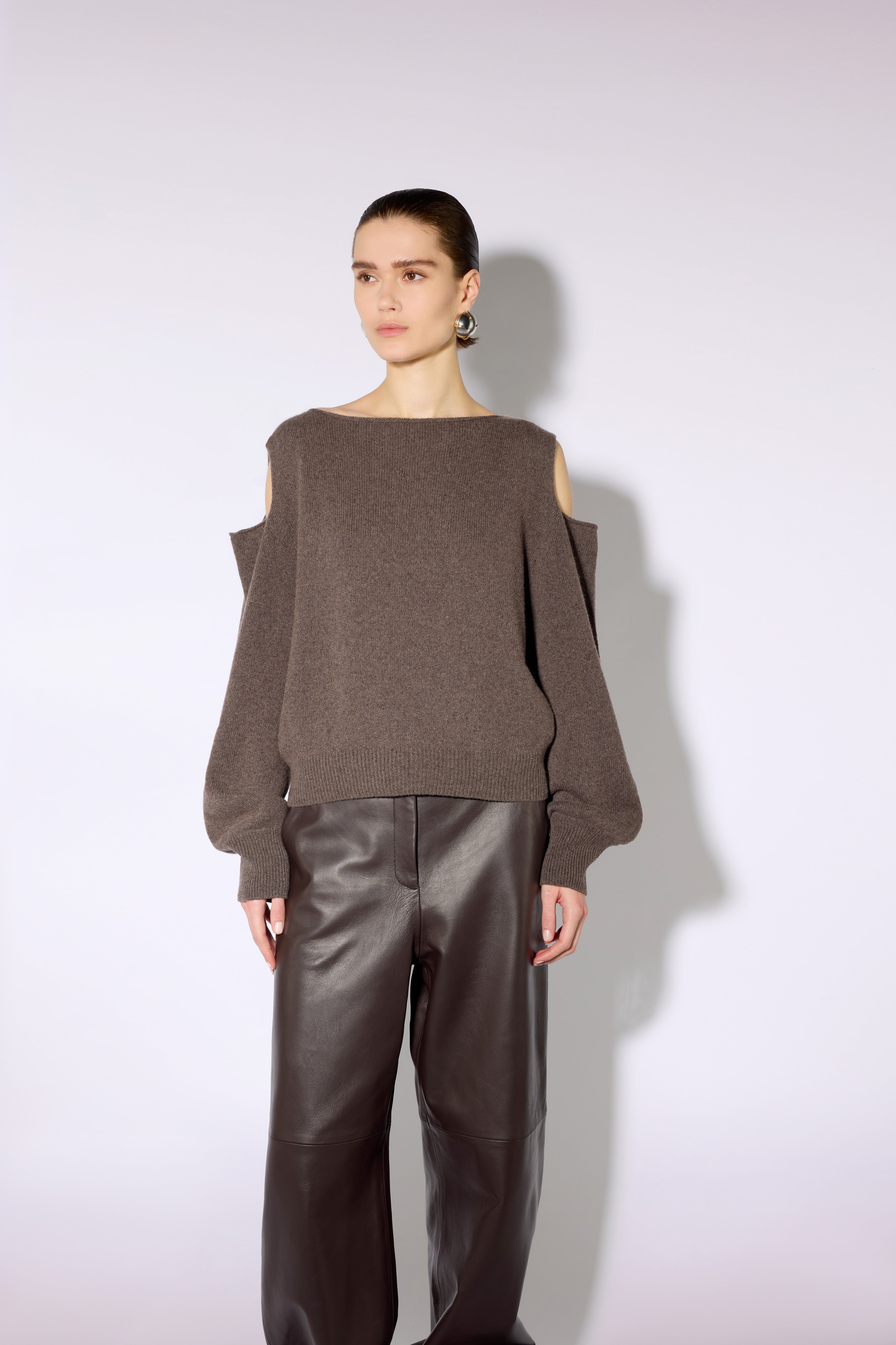 Liviana Conti Remy pull femme marron