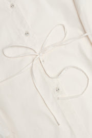 Oh Polly Lerici chemise oversize blanche coton 76 cm