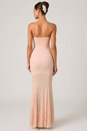 Oh Polly Vesna 13122 Robe Sirène Rose Poudré