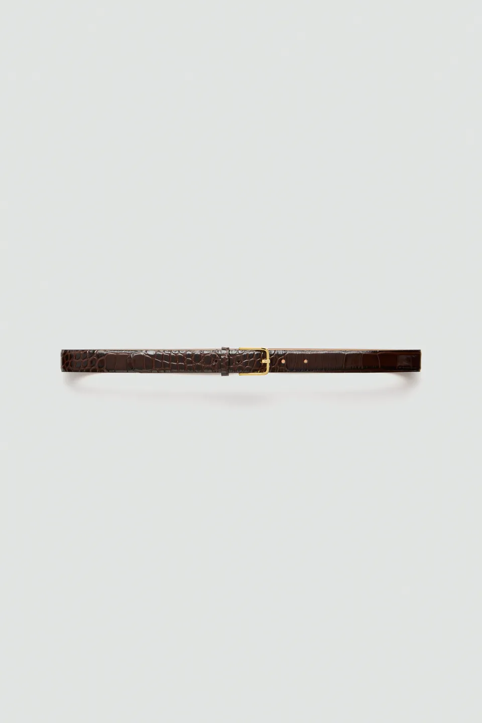 Liviana Conti Octavia ceinture cuir croco cacao