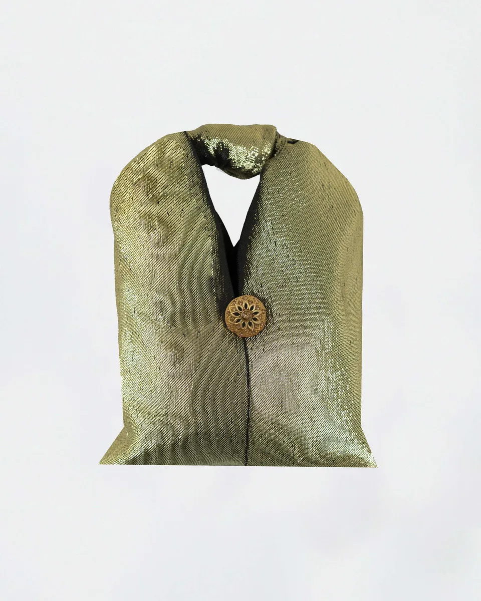 The Ethiquette Accessoires Pablo sac Mystical S jacquard doré