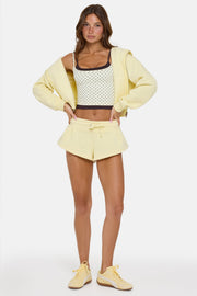 Oh Polly Shorts mini short molleton buttercream