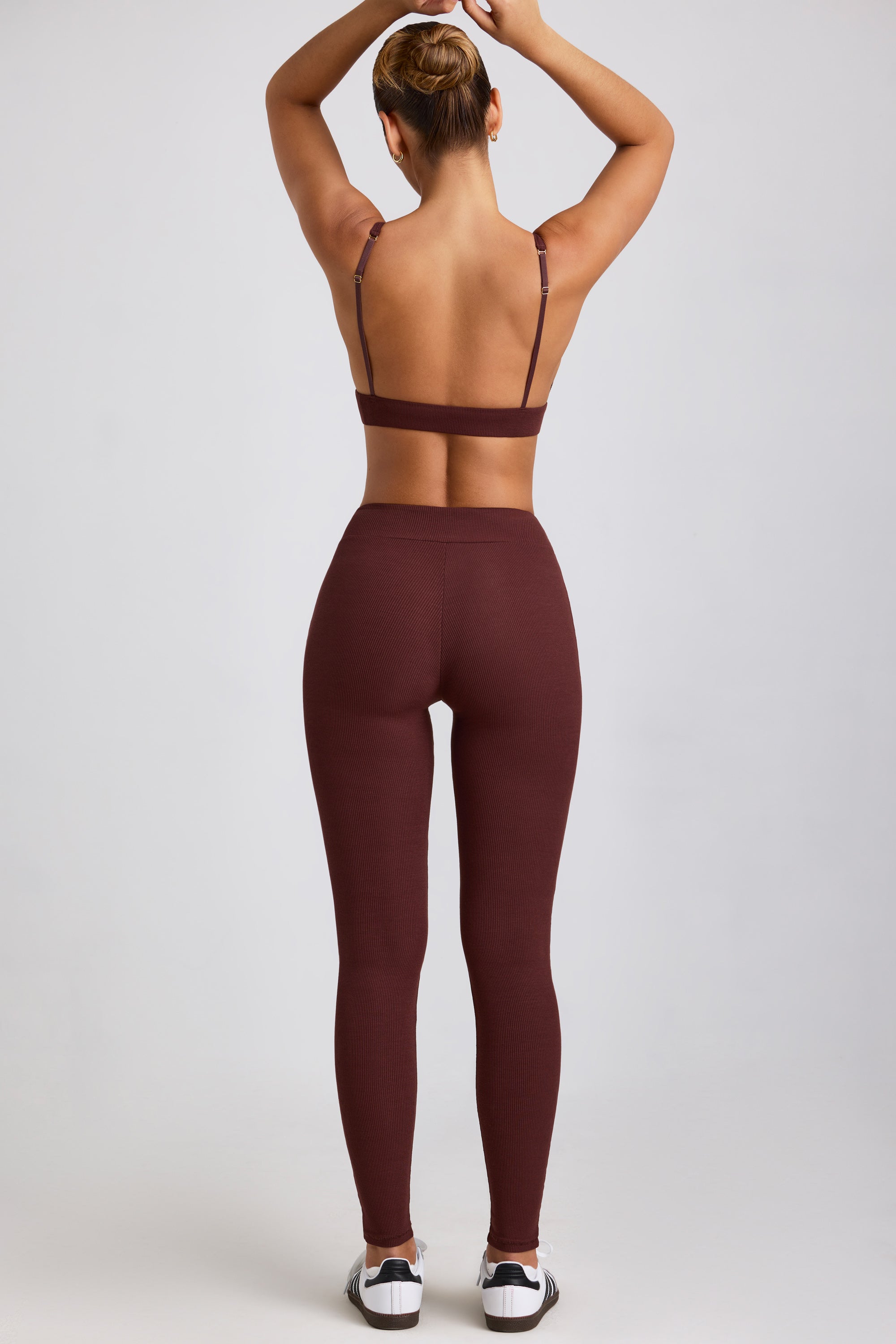 Oh Polly 8300 Legging Taille Haute Espresso Modal