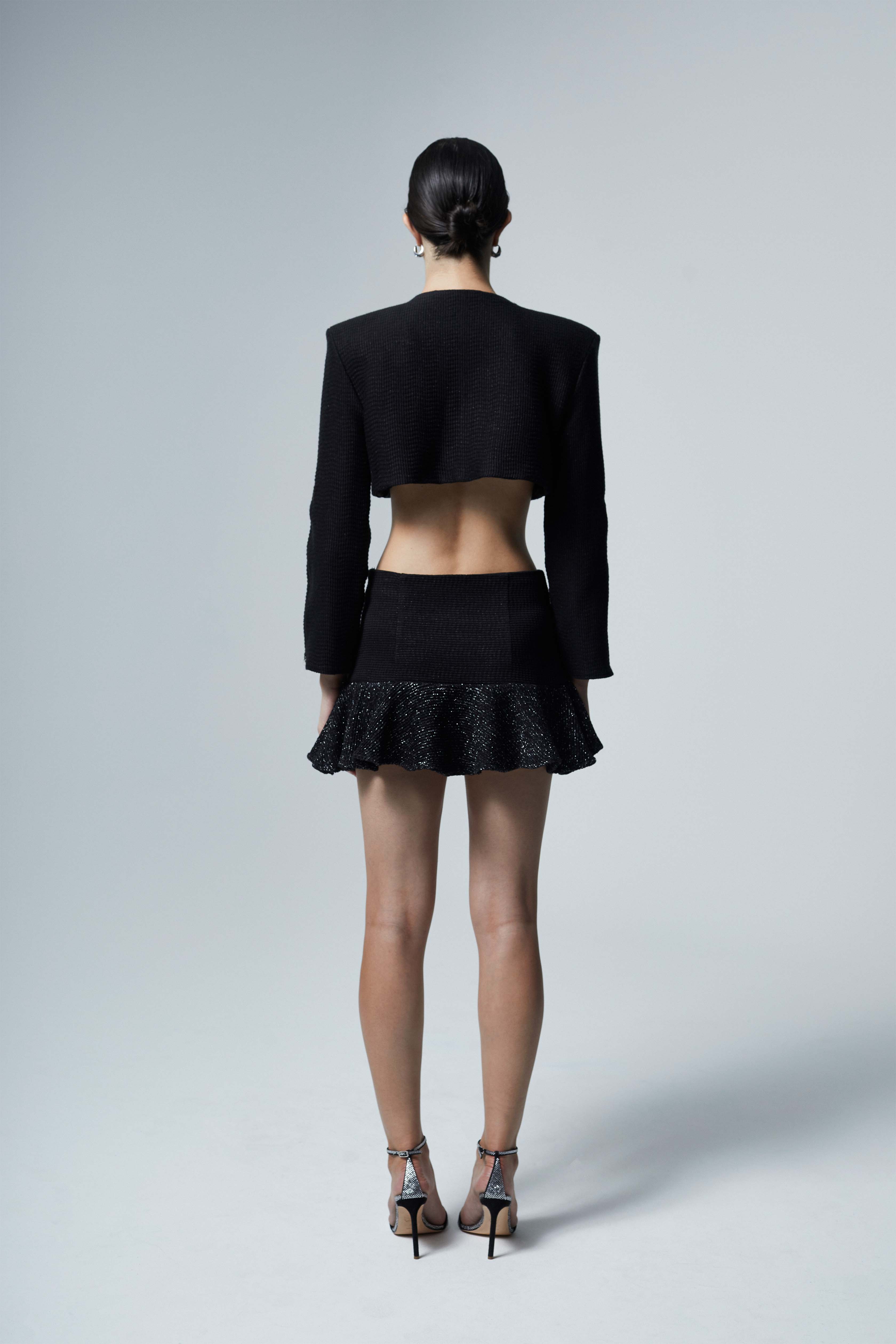 The Ethiquette Louise veste tweed cropped taille S
