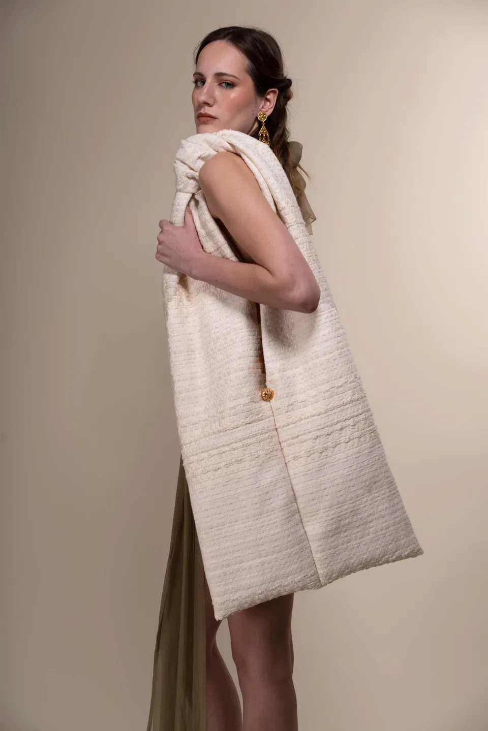 The Ethiquette Pablo sac tote Athena XL tweed