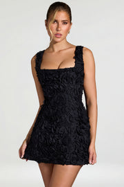 Oh Polly Posy 8329 robe corset noire fleurs