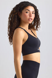 Oh Polly Define Luxe brassière sport noire maintien fort