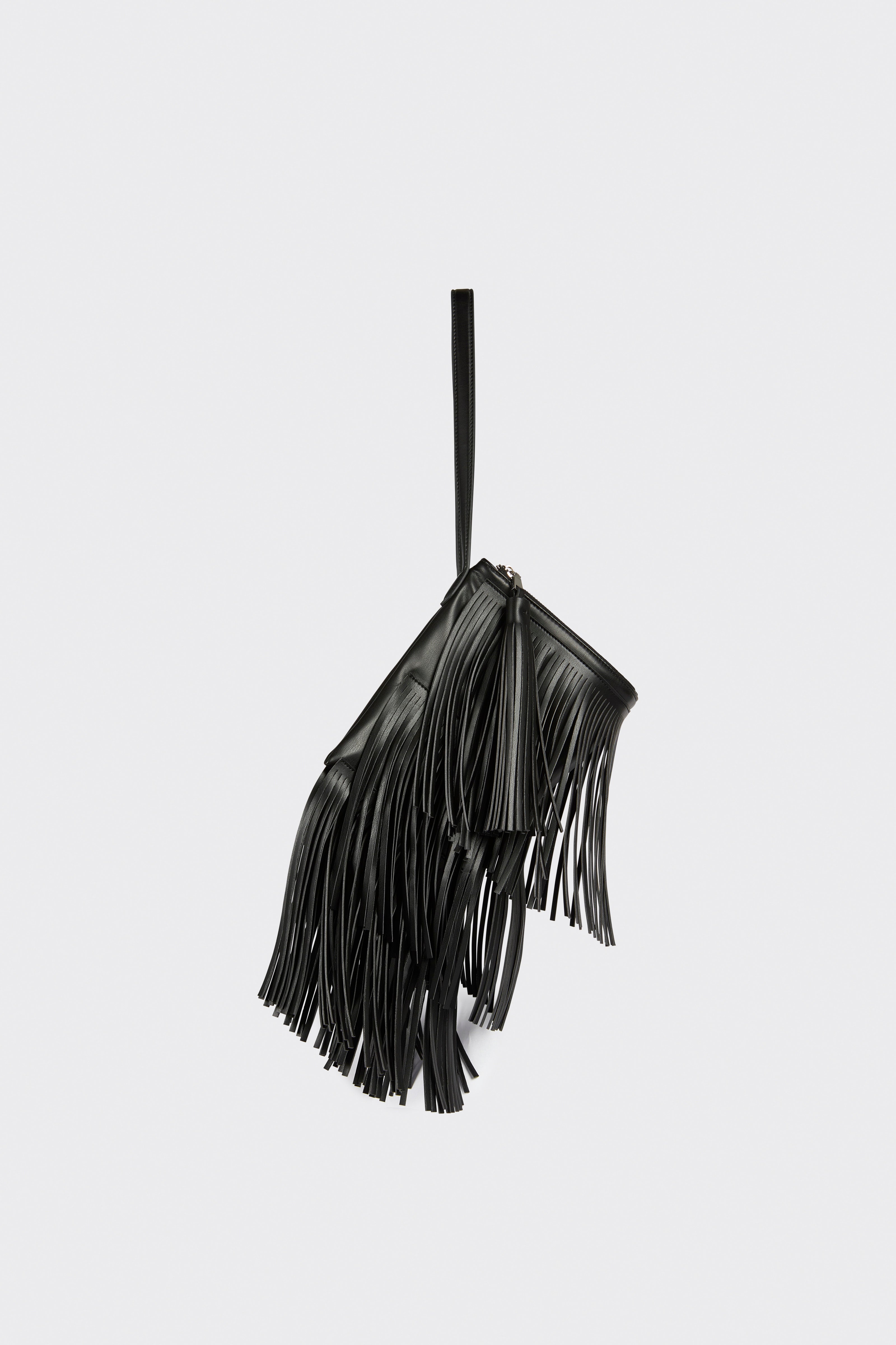 Liviana Conti Elam sac épaule franges noir maxi