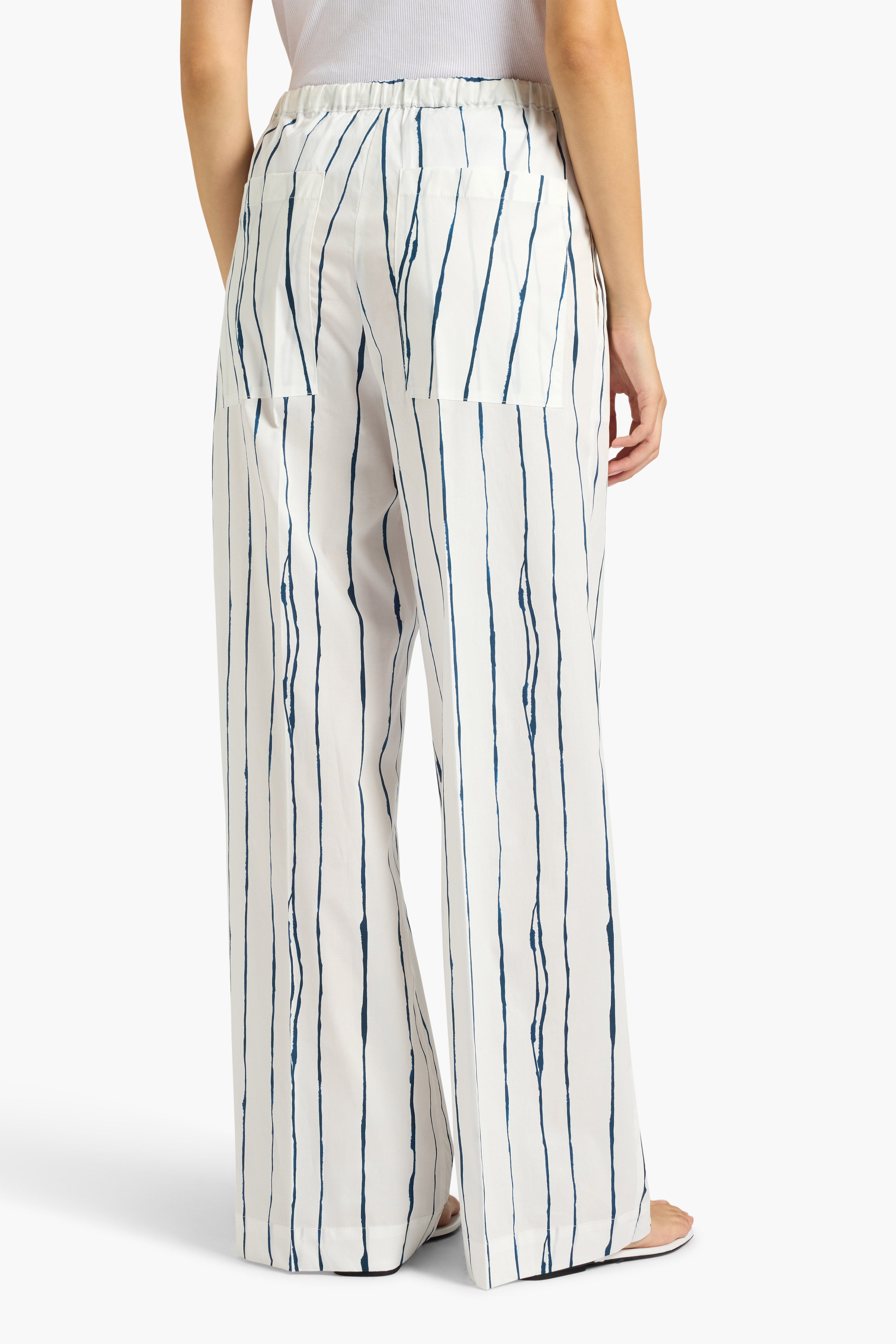 Liviana Conti Jasmin pantalon palazzo rayé