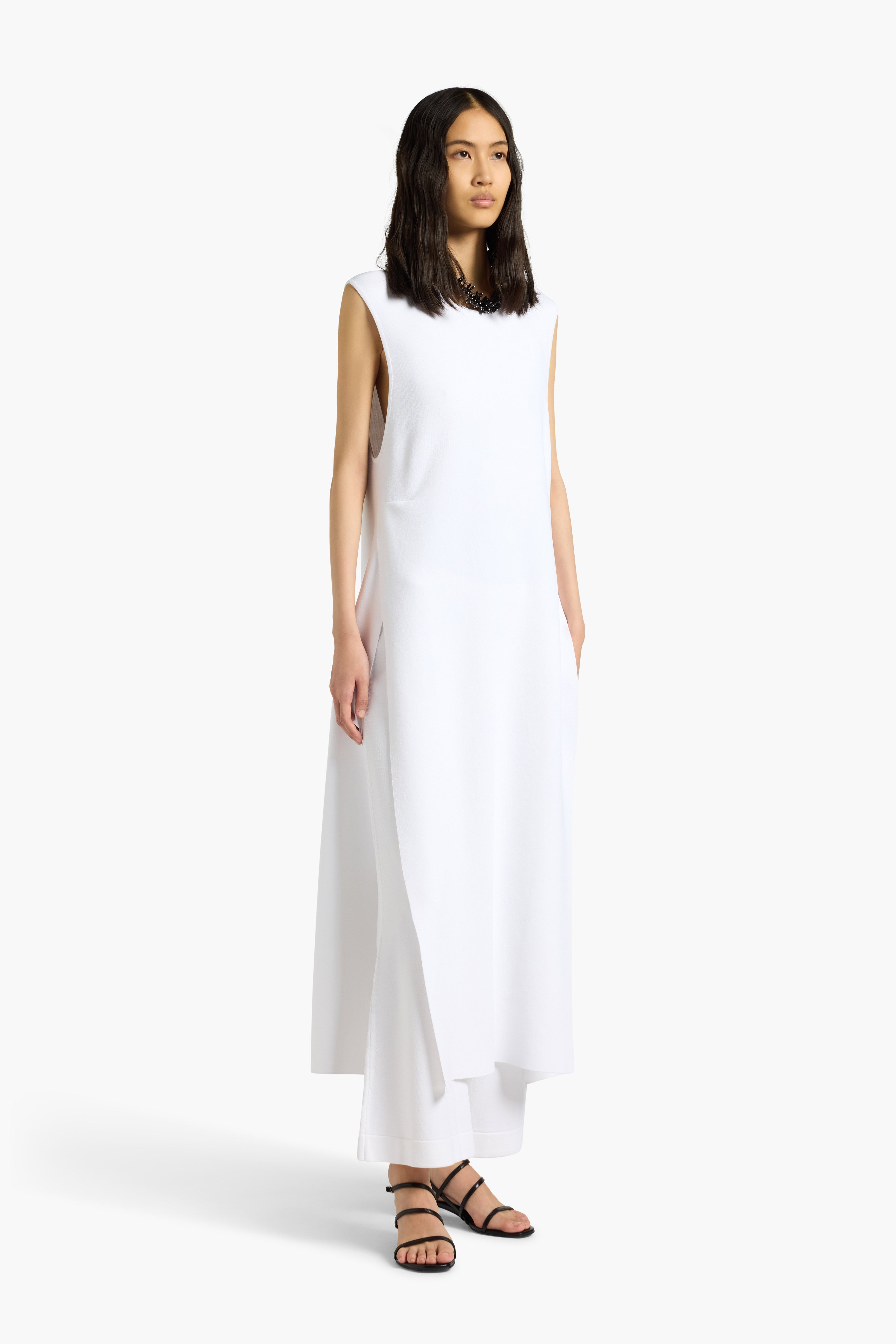 Liviana Conti Gabrielle robe tunique blanche viscose