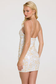 Oh Polly Embellished Adi mini robe perle sequins