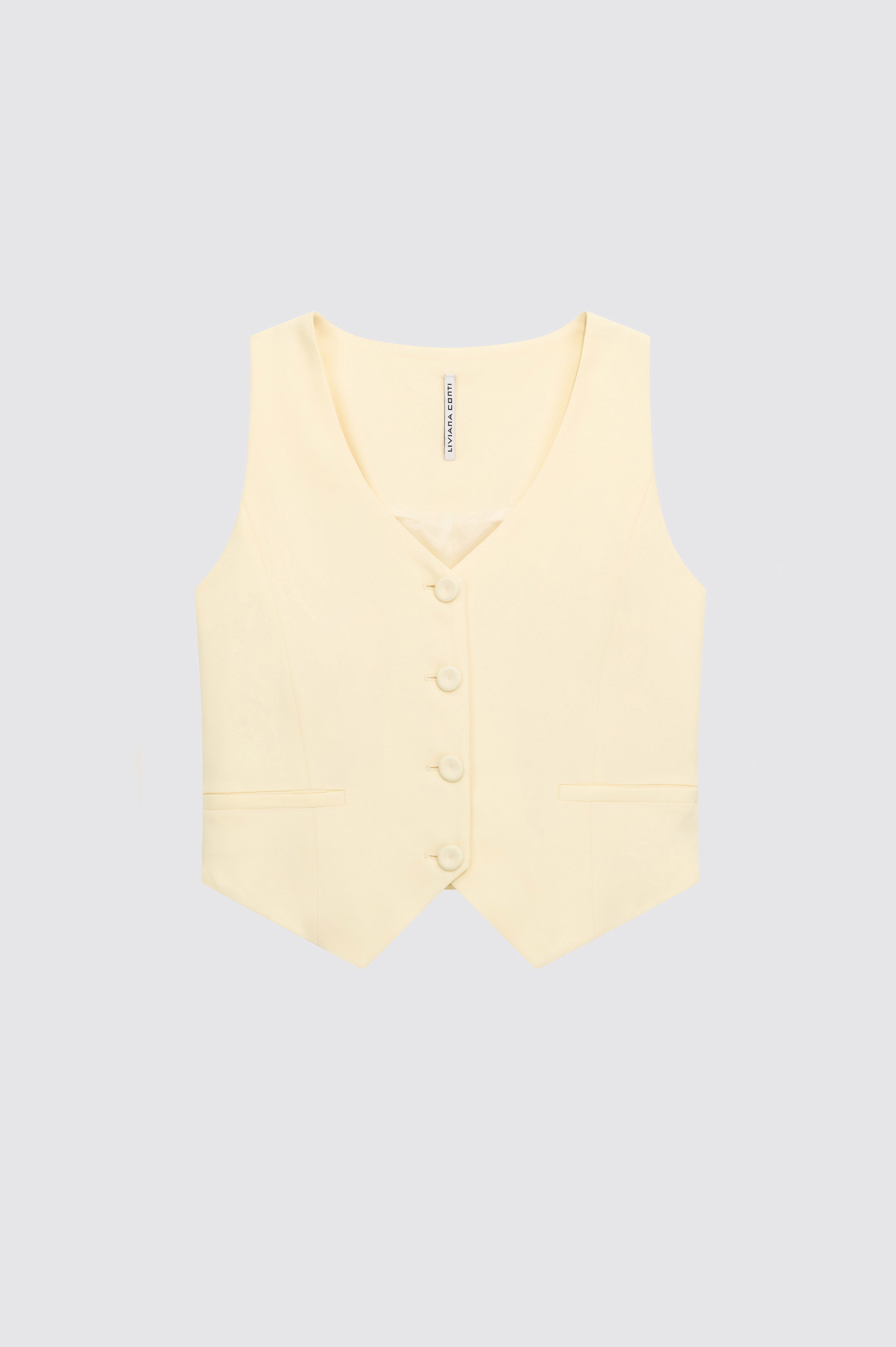 Liviana Conti Fulton gilet sans manches viscose polline