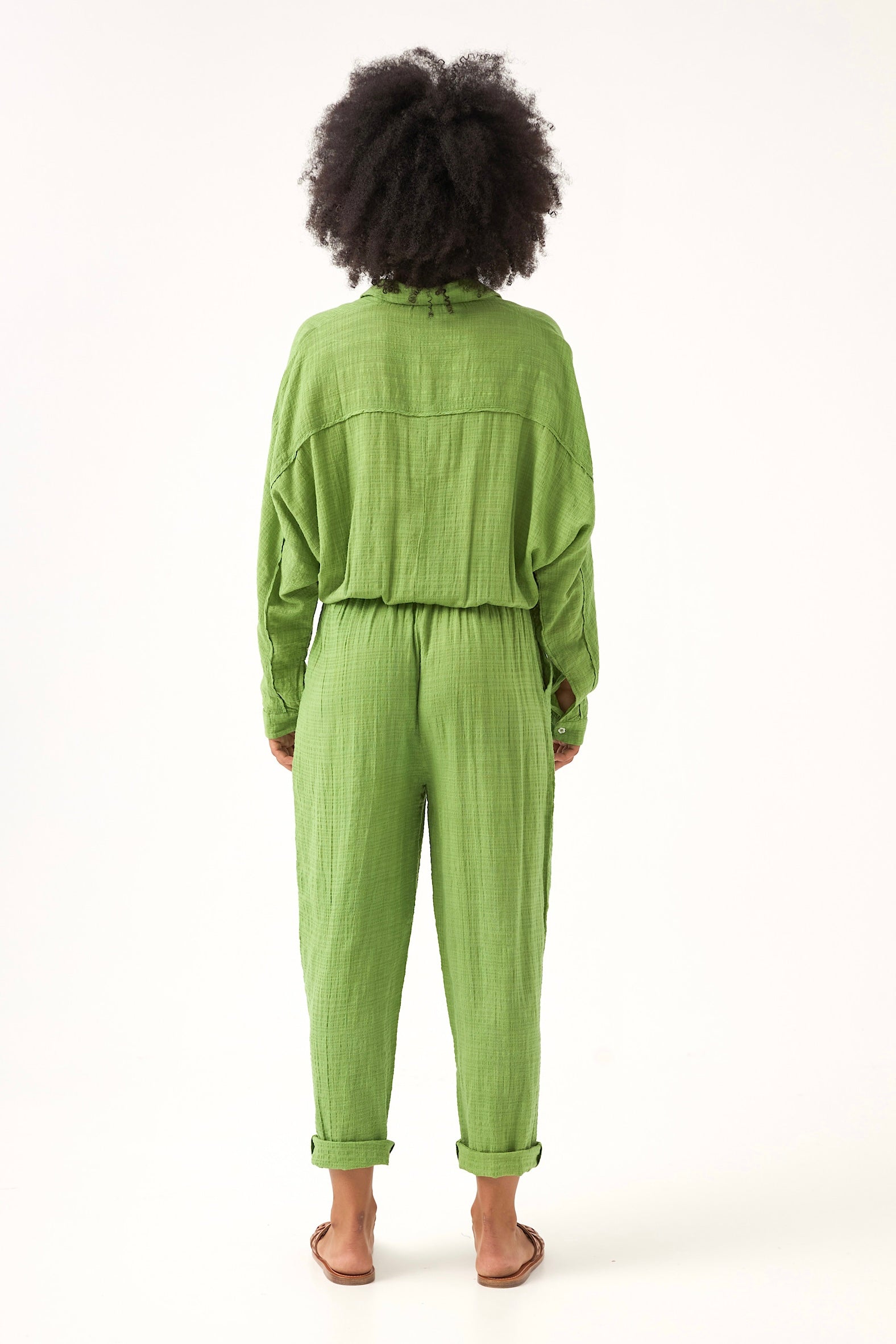 Chicosoleil Alanis combinaison coton vert péridot