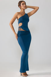 Oh Polly Skirts jupe longue Rowan bleu nuit jersey