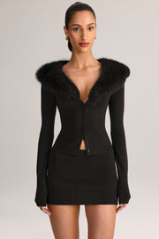Oh Polly Skirts mini jupe Tova noire maille
