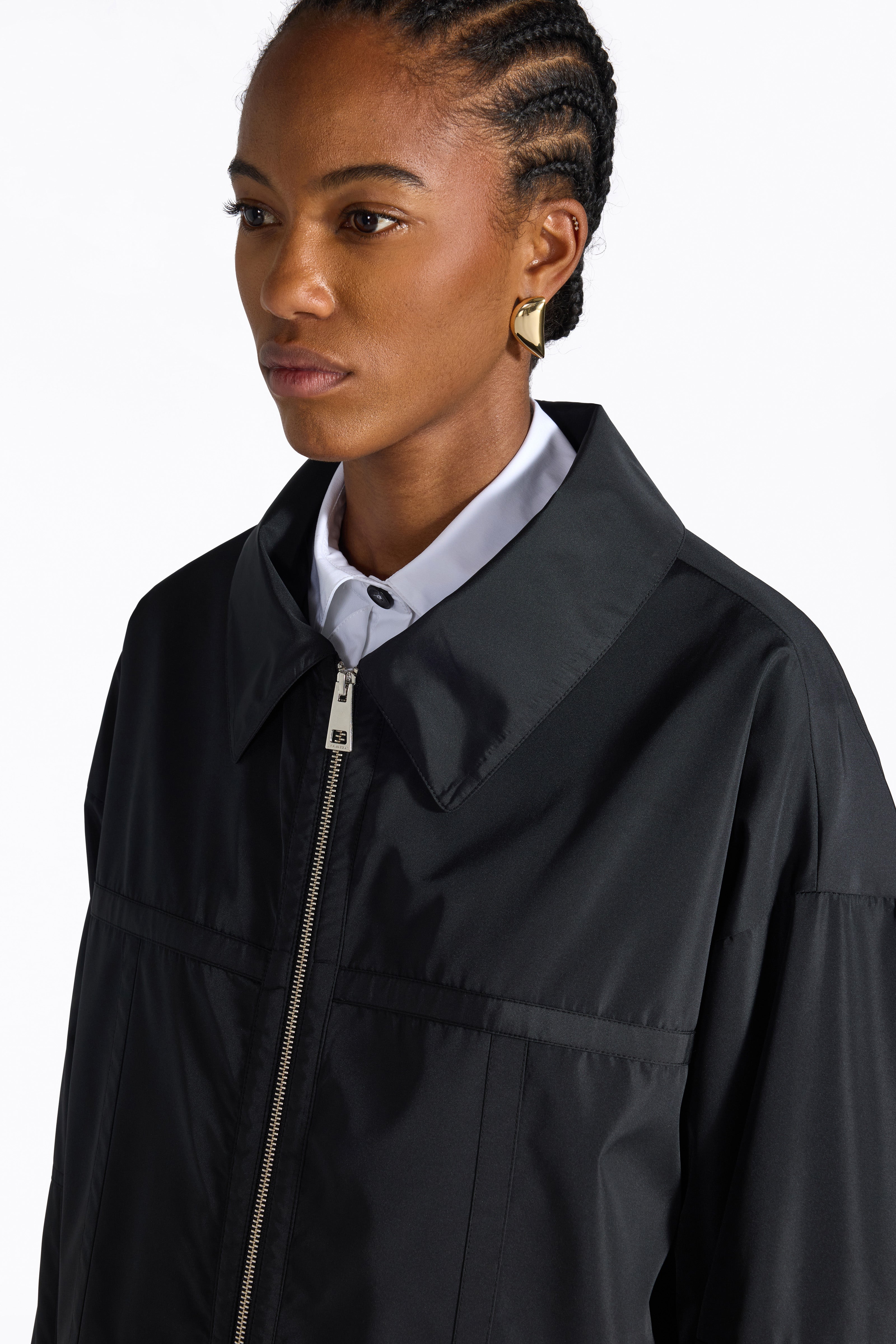 Liviana Conti Maxim veste femme Noir taffetas zippée