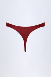 Oh Polly St Barts bas bikini cerise thong taille haute