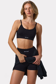 Bo+Tee Strive BT0718 brassière sport noire dos lacé