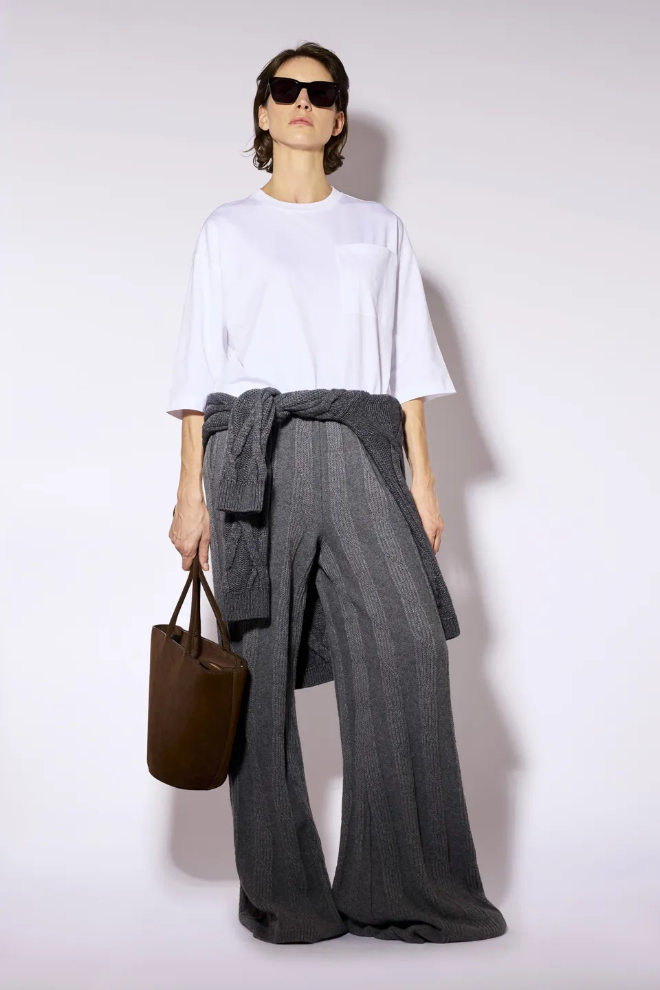 Liviana Conti Maggie t-shirt blanc crop oversize
