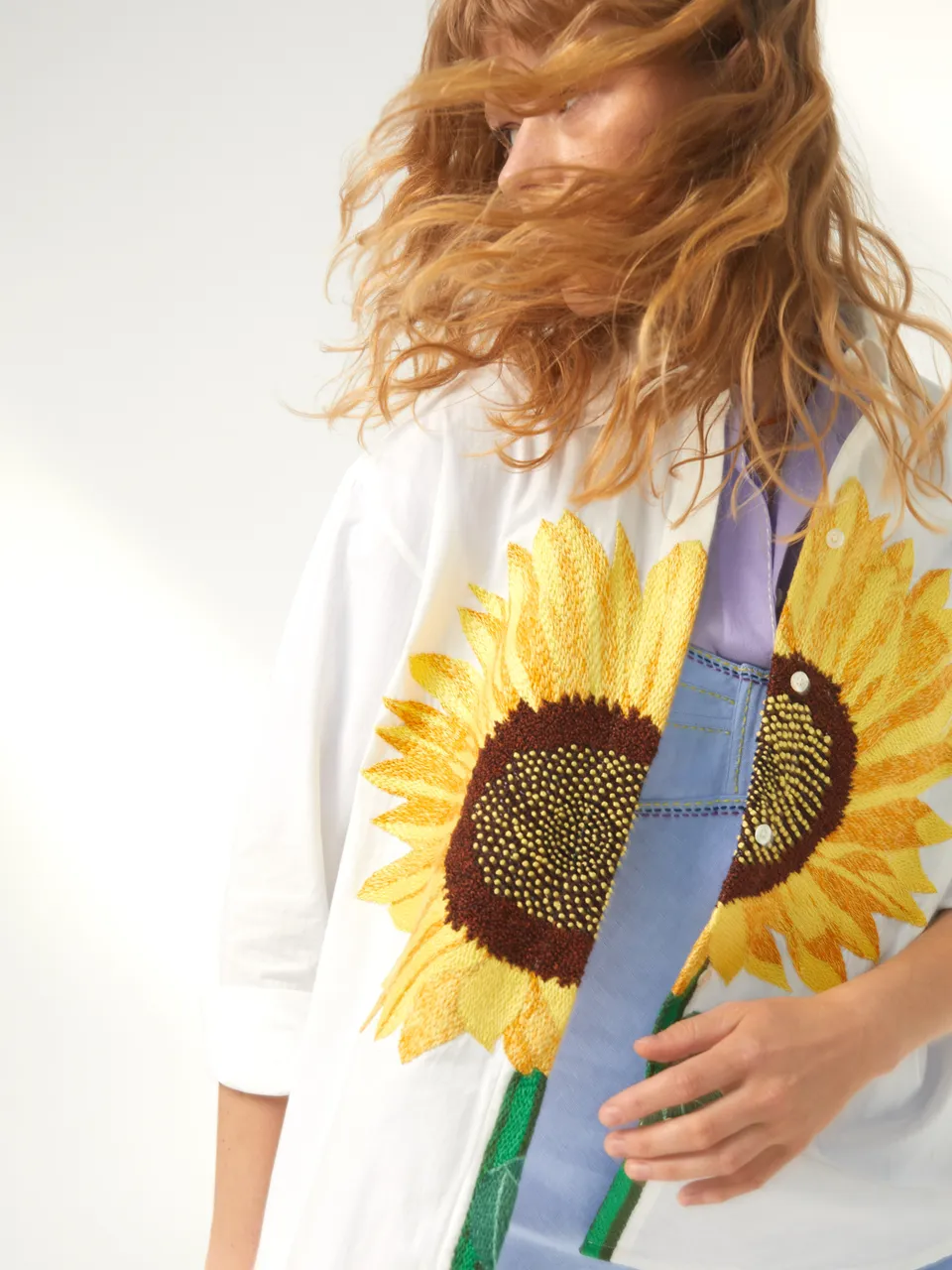 MII Les iconiques chemise Alma Le Tournesol femme coton brodé