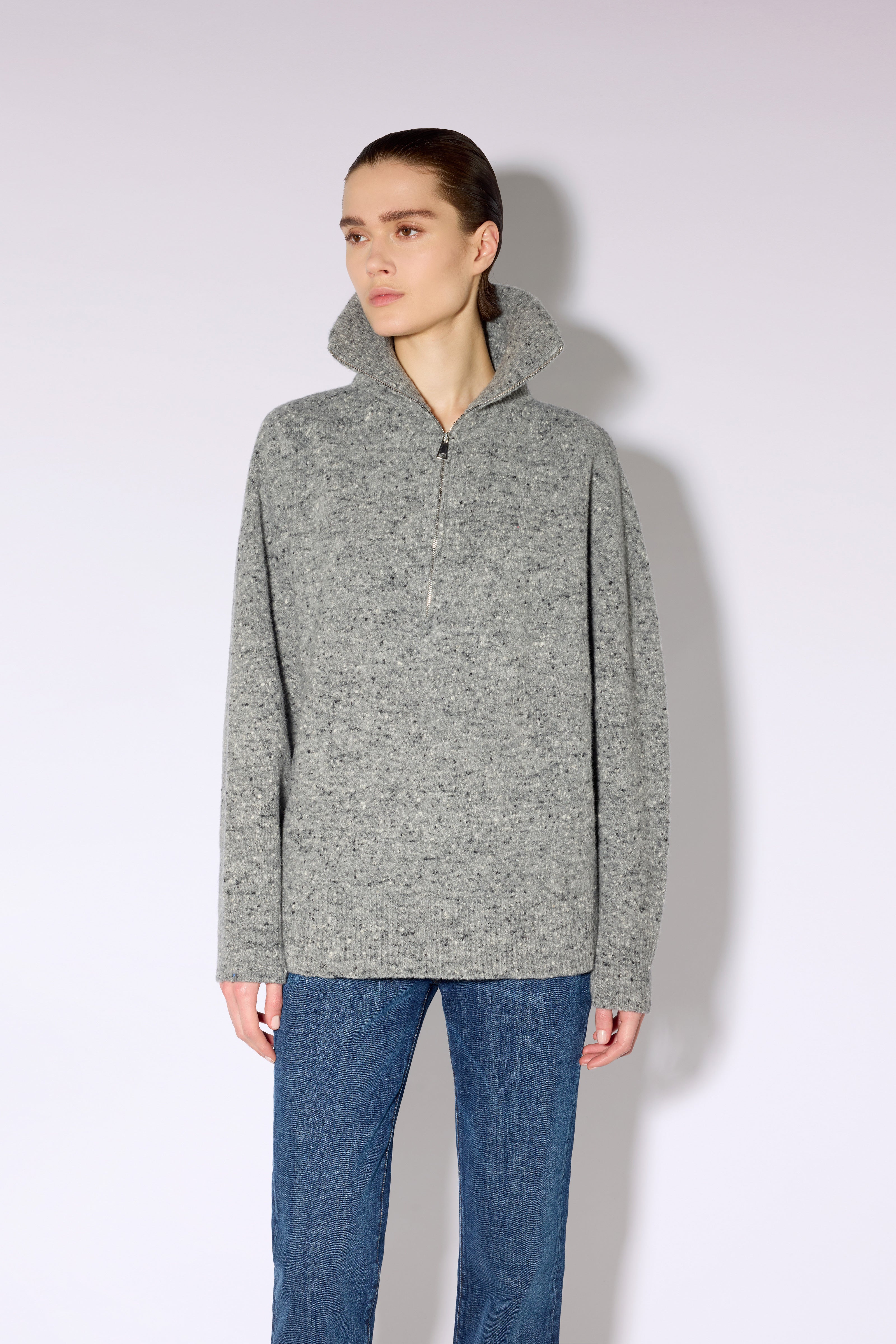 Liviana Conti Maglieria Emerin pull femme gris chiné