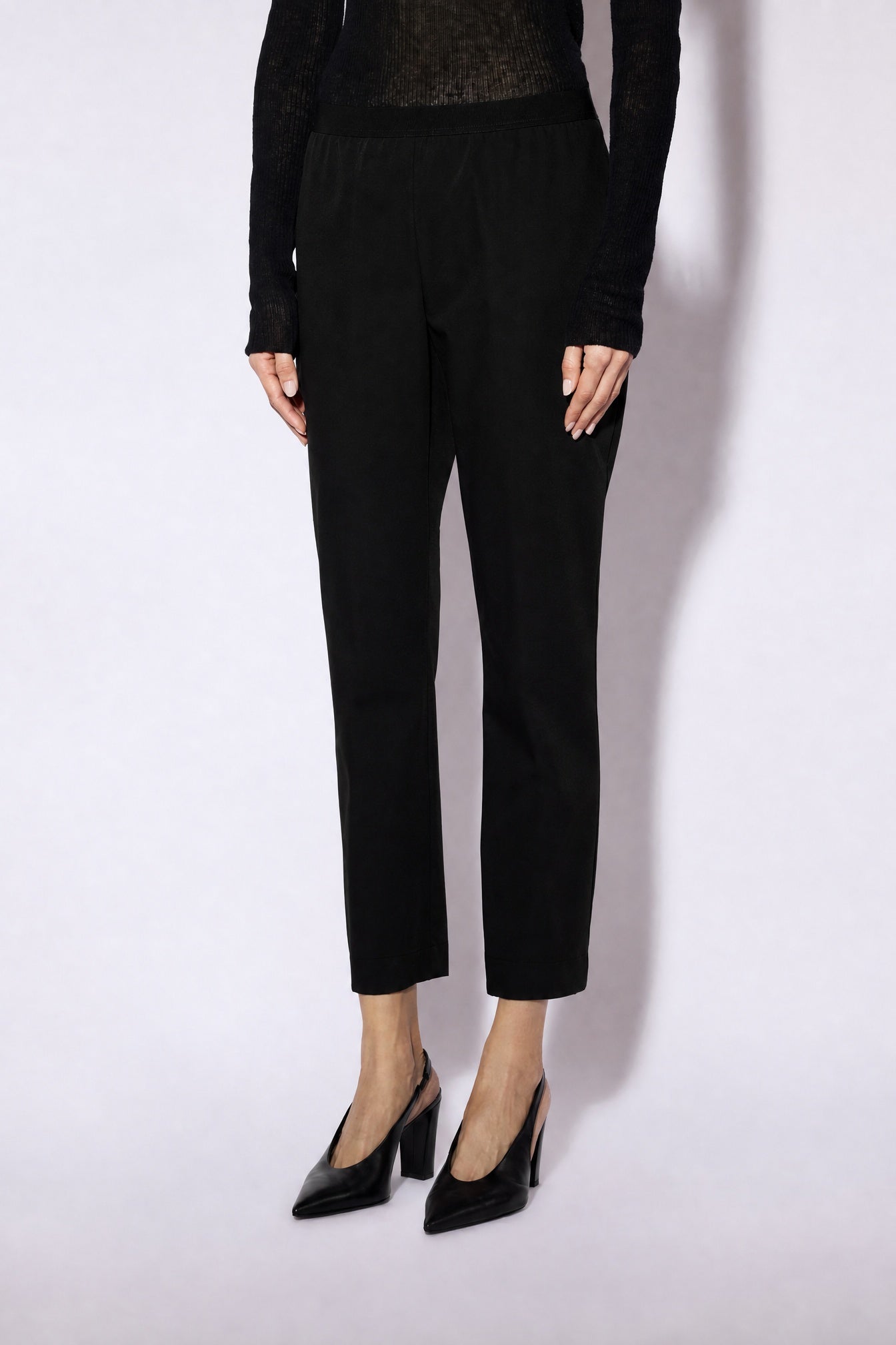 Liviana Conti Liv legging anthracite cigarette taille haute
