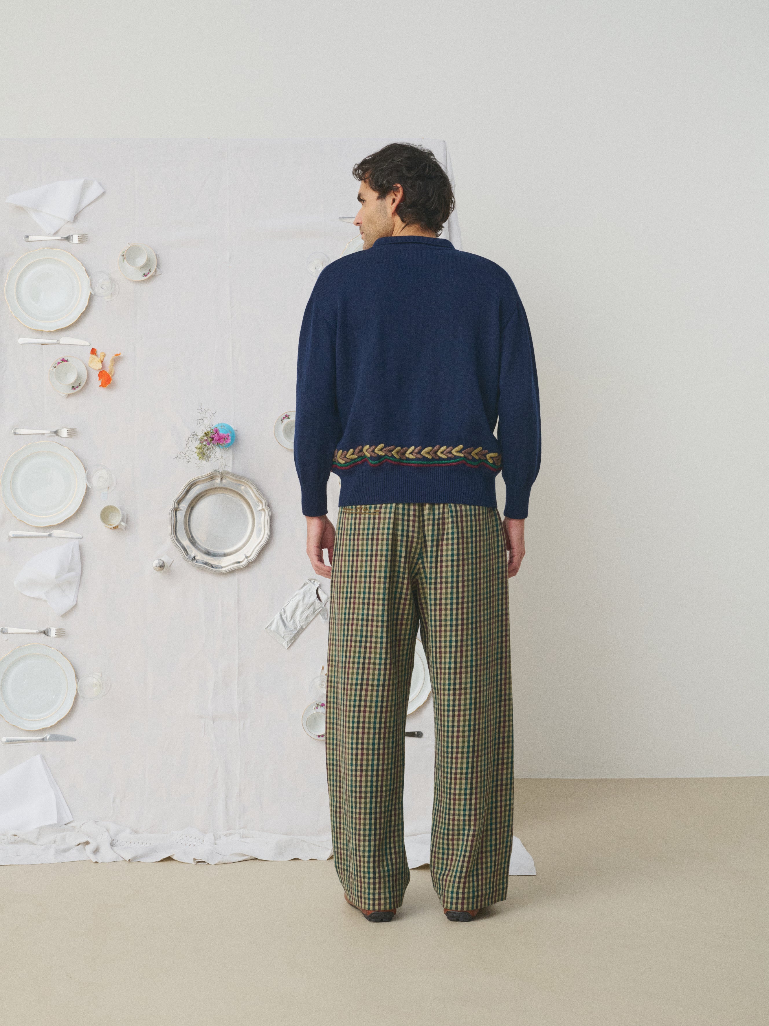 Mii à table Pantalon Deba La Vaisselle pantalon homme carreaux