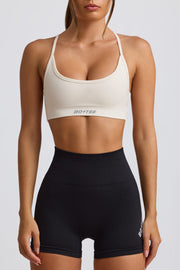 Oh Polly Super Sculpt BT2476 brassière sport blanche sans couture