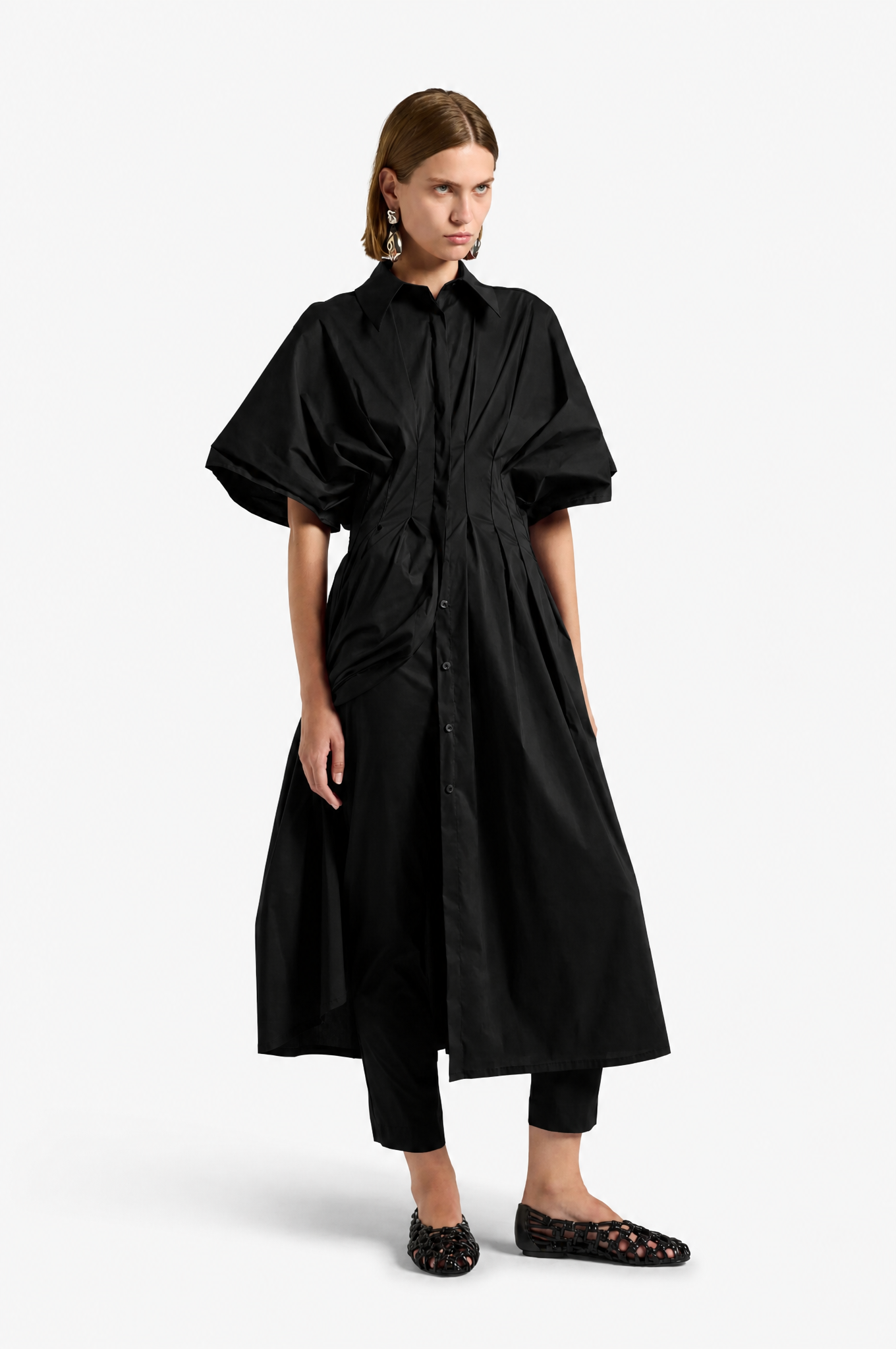 Liviana Conti Therese robe chemisier midi terrarossa