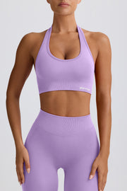 Oh Polly Define Luxe BT0687 brassière sport lilas col licou