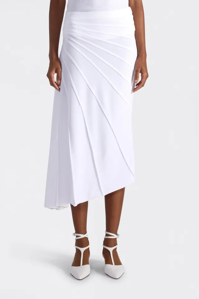 Liviana Conti Nantine jupe blanche asymétrique