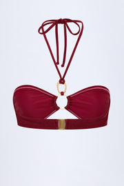 Oh Polly Swim Savai haut bikini dark cherry taille S