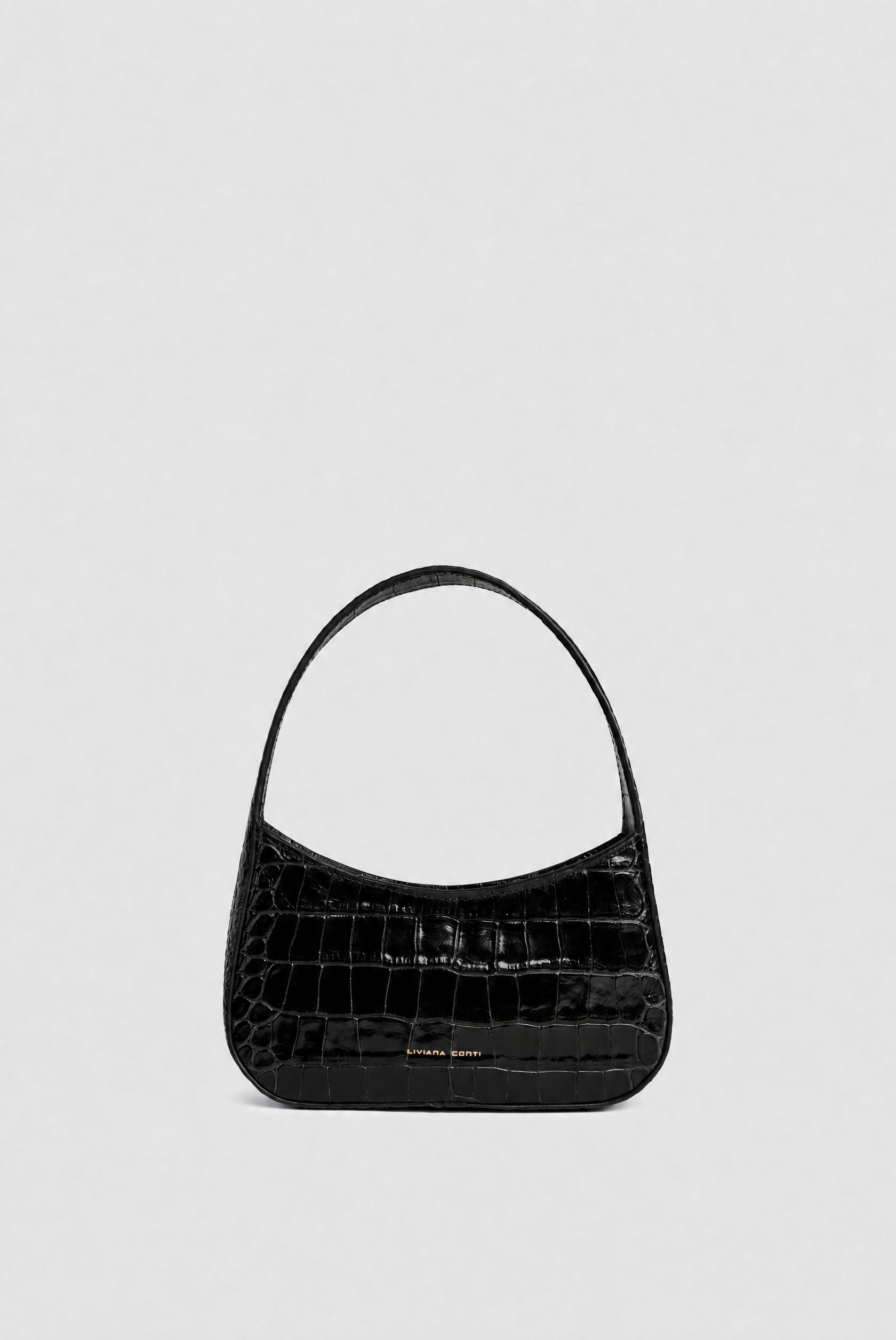 Liviana Conti Angel sac cuir aubergine croco