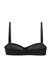 Oh Polly 7163 soutien-gorge bustier noir mesh armatures