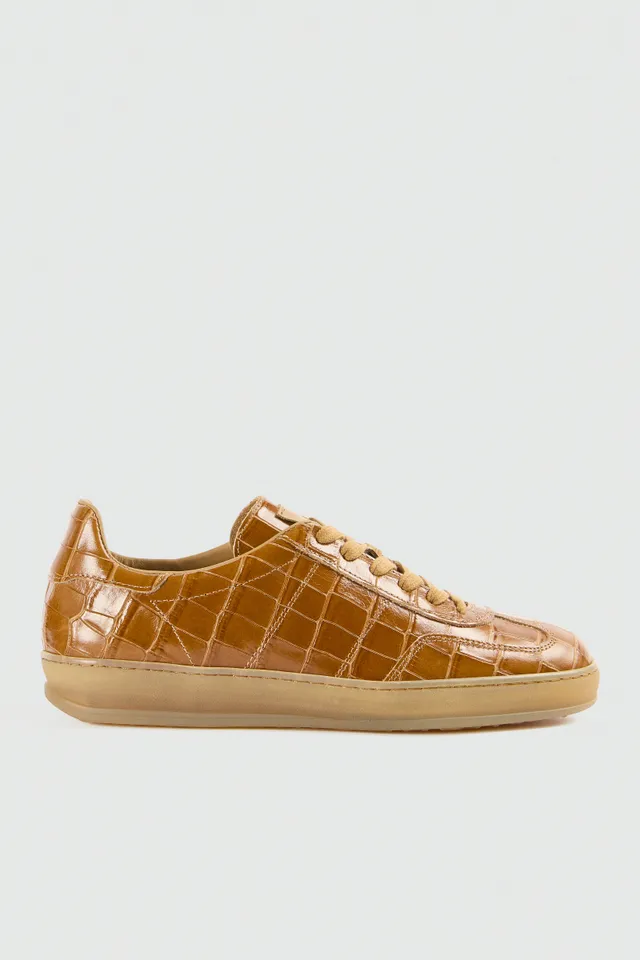 Liviana Conti Delia A6WC74 sneakers cuir ambre croco