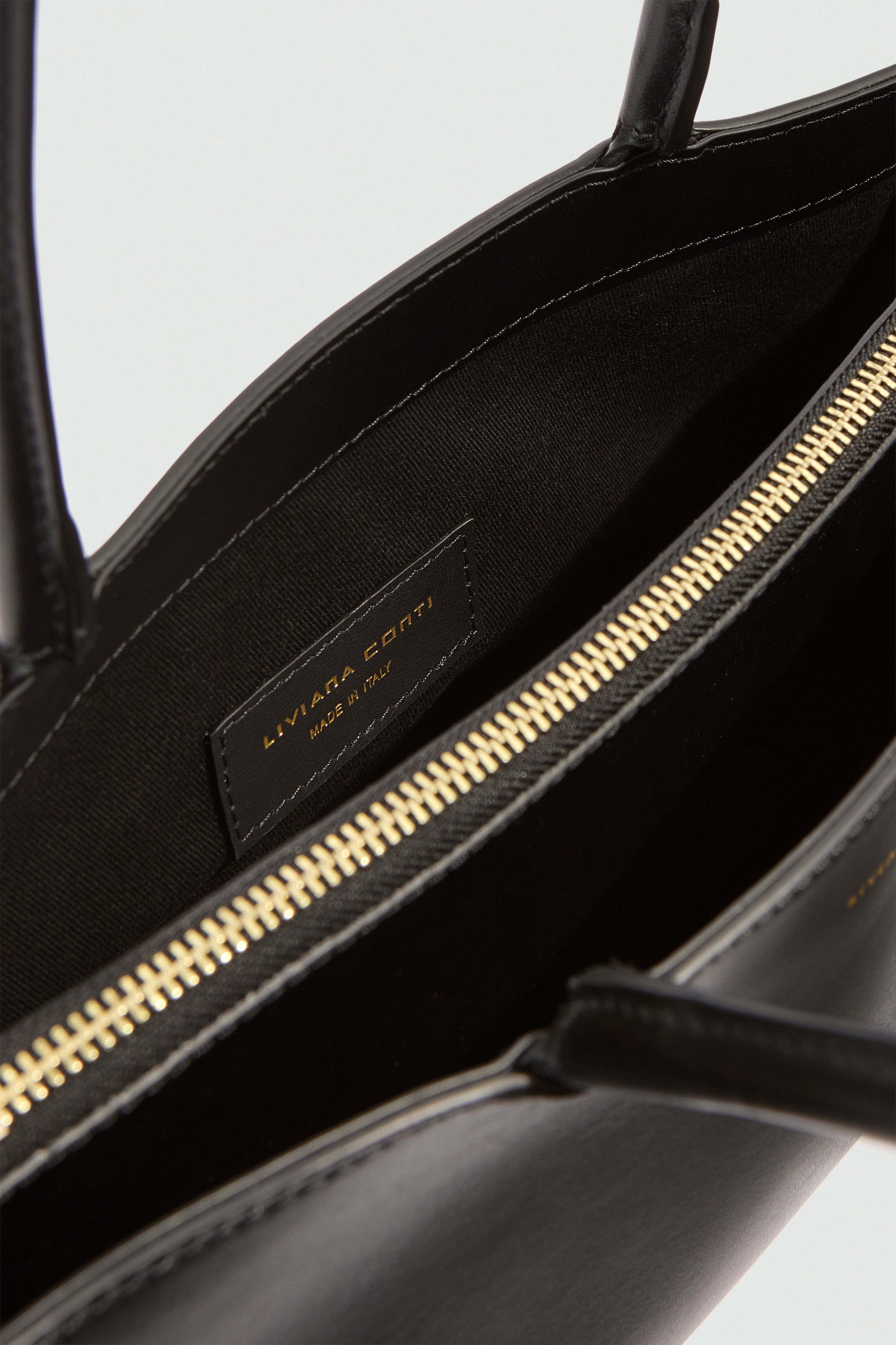 Liviana Conti Meredith sac baguette cuir noir small