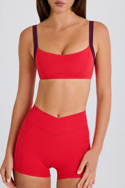 Oh Polly Bo+Tee brassière sport fraise stretch