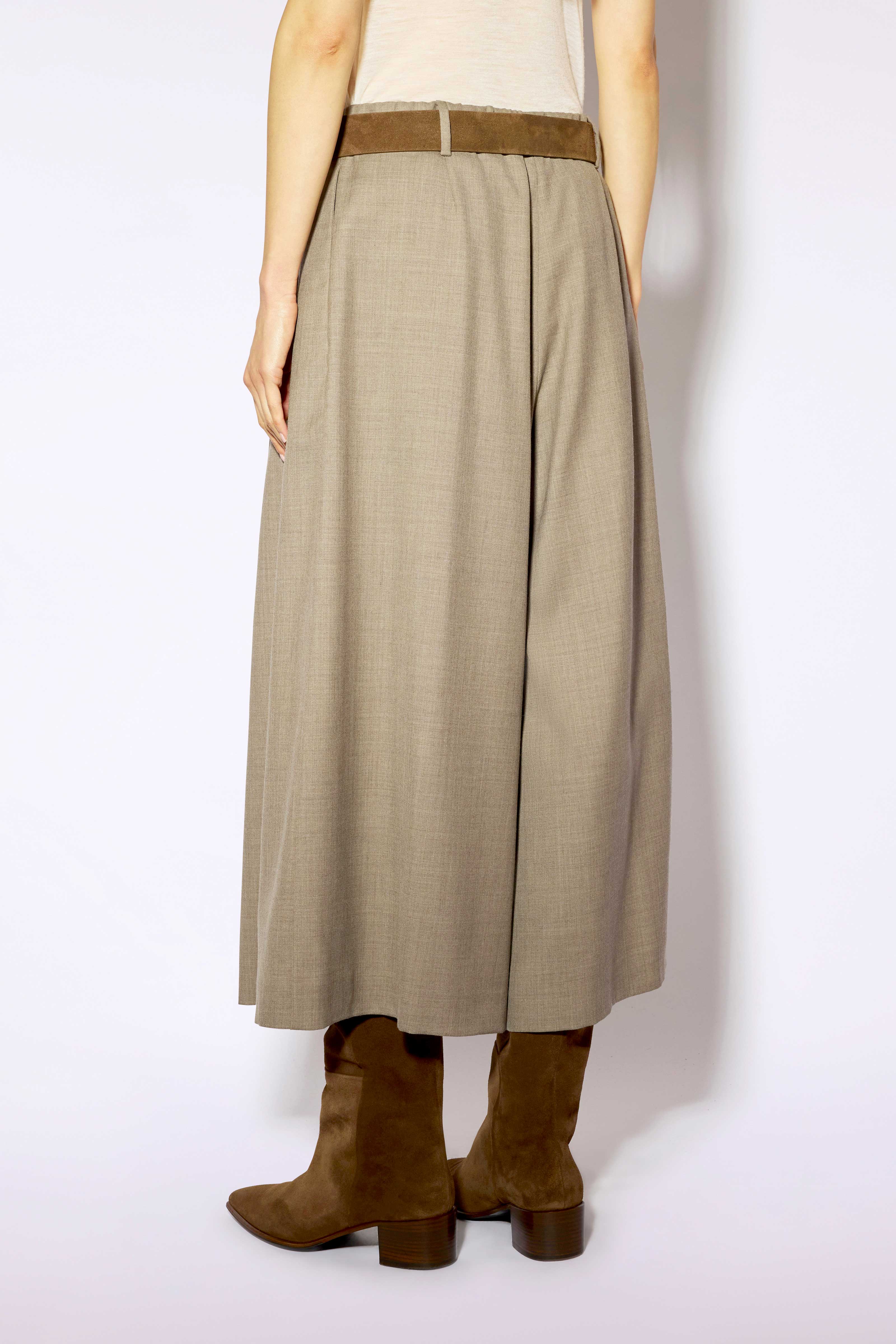 Liviana Conti Adam pantalon wide leg marron laine